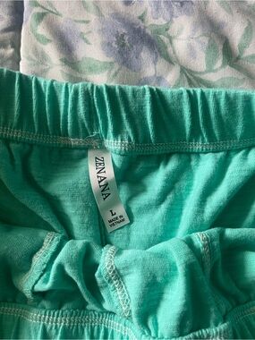 Zenana Outfitters Girls' Turquoise Elastic-Waist Pull-On Bottoms
